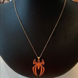 Spiderman Inspired Pendant Necklace